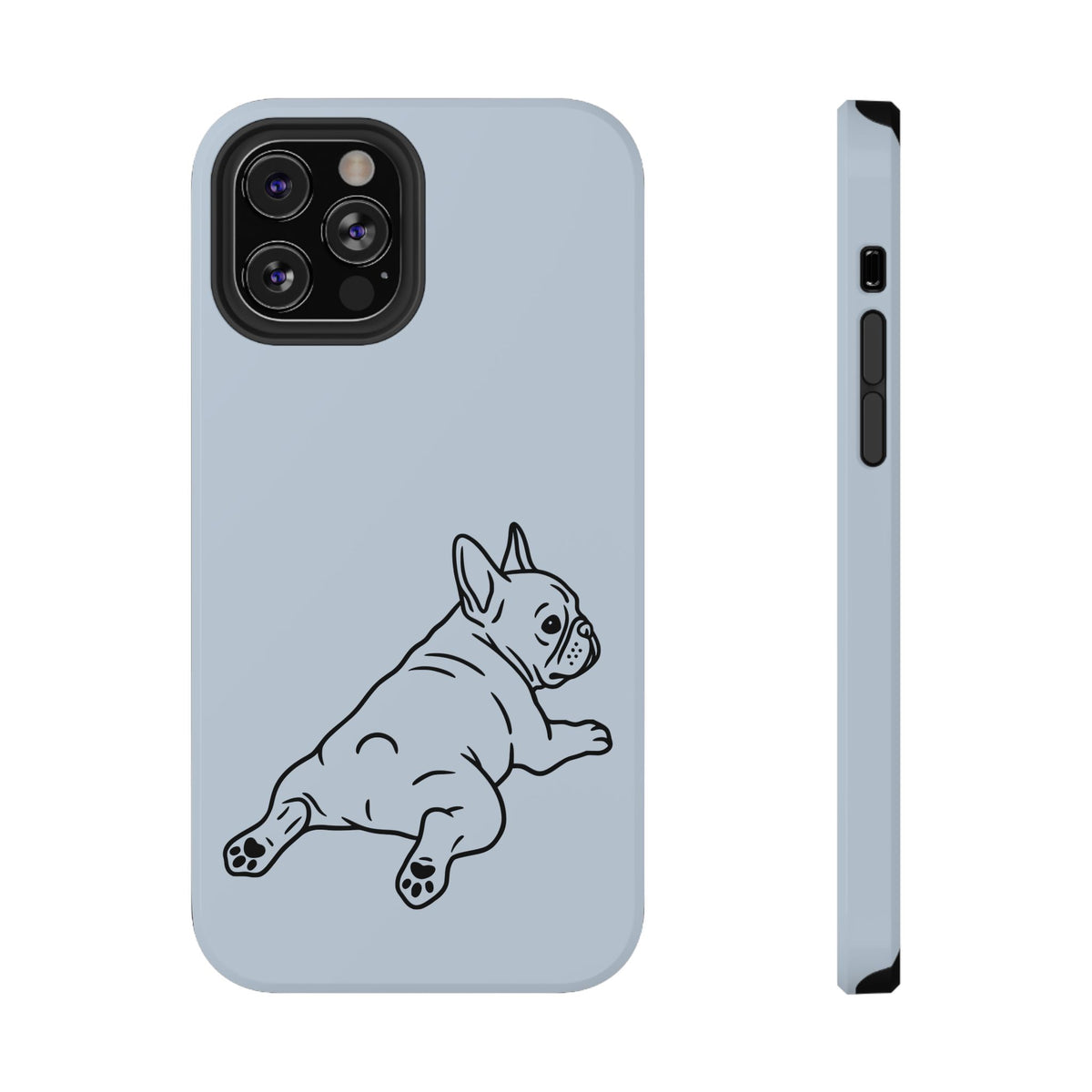 Frenchie Doodle protective phone case for iPhone 12 Pro, glossy finish