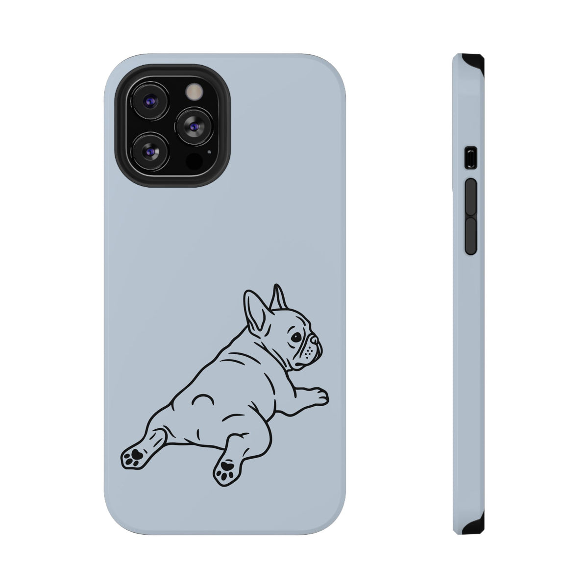 Frenchie Doodle protective phone case for iPhone 12 Pro Max, glossy finish
