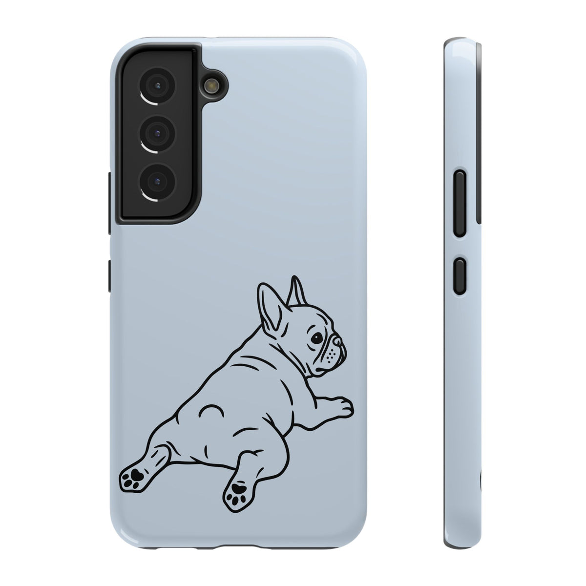 Frenchie Doodle protective phone case for Samsung Galaxy S22, glossy finish