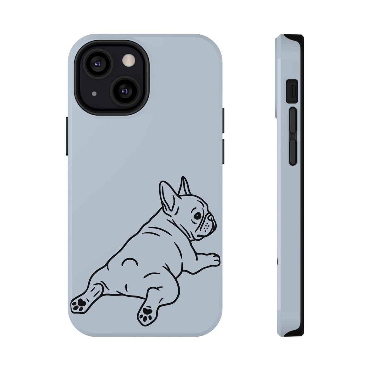 Frenchie Doodle protective phone case for iPhone 13 Mini, glossy finish