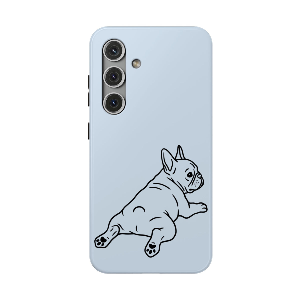 Frenchie Doodle protective phone case for Samsung Galaxy S24, glossy finish