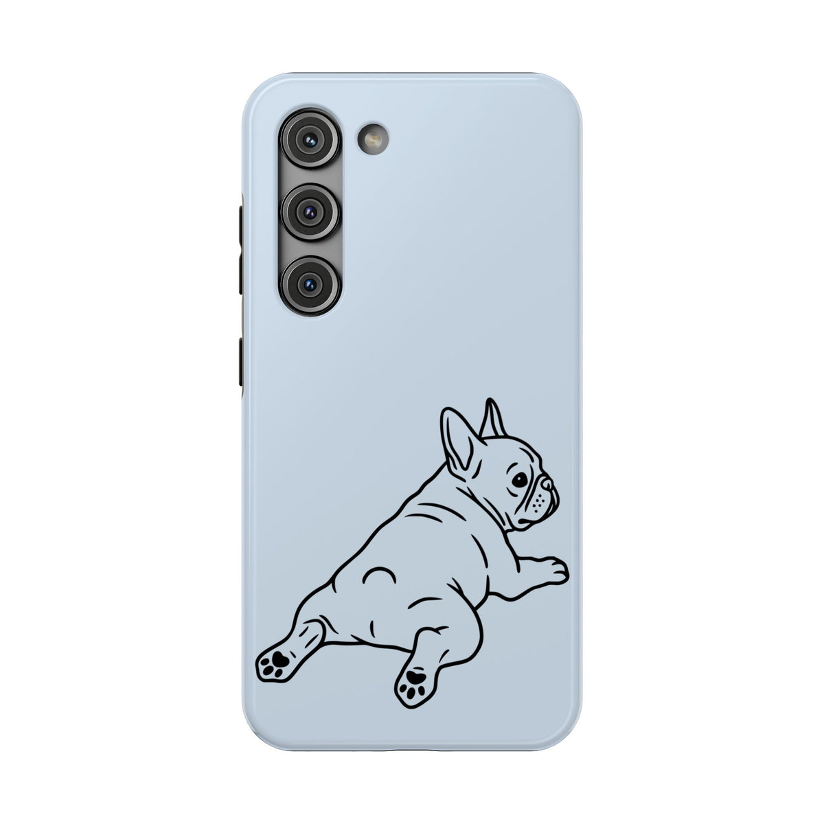Frenchie Doodle protective phone case for Samsung Galaxy S23, glossy finish