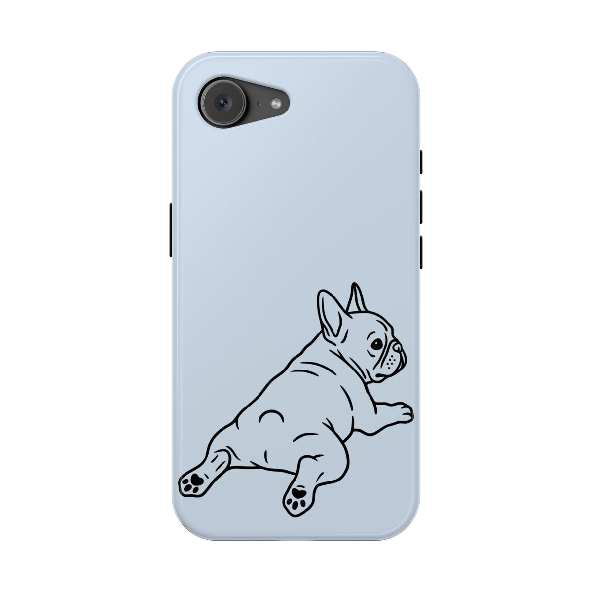 Frenchie Doodle protective phone case for iPhone 17e, glossy finish