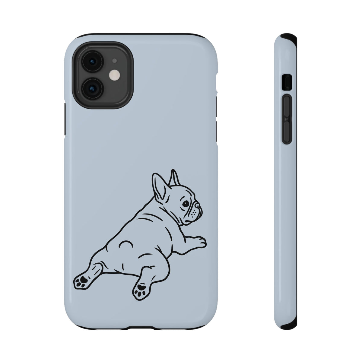 Frenchie Doodle protective phone case for iPhone 11, glossy finish