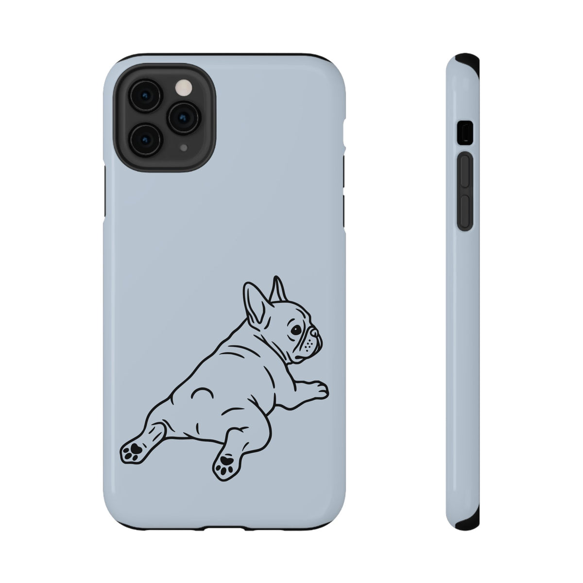 Frenchie Doodle protective phone case for iPhone 11 Pro Max, glossy finish