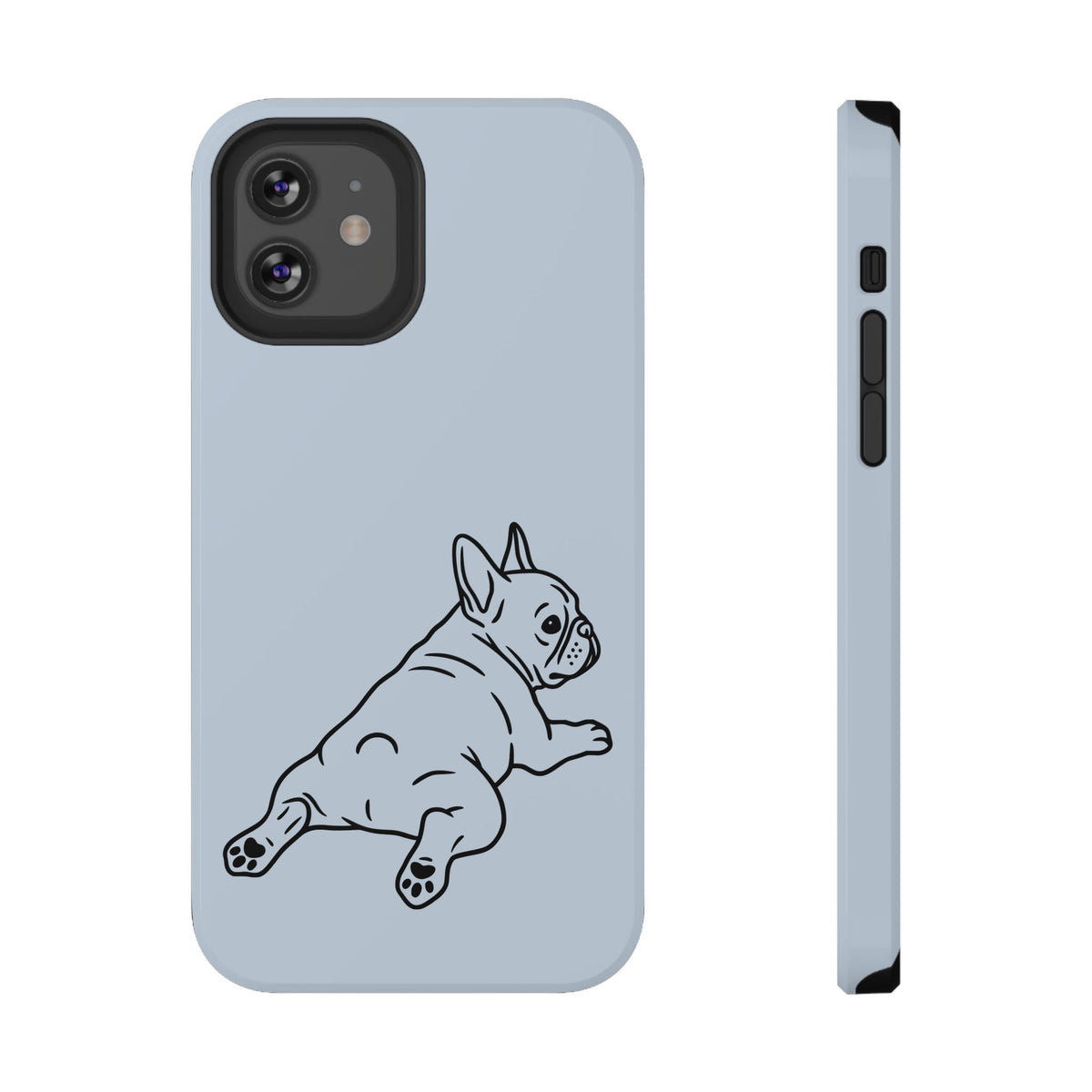 Frenchie Doodle protective phone case for iPhone 12, glossy finish