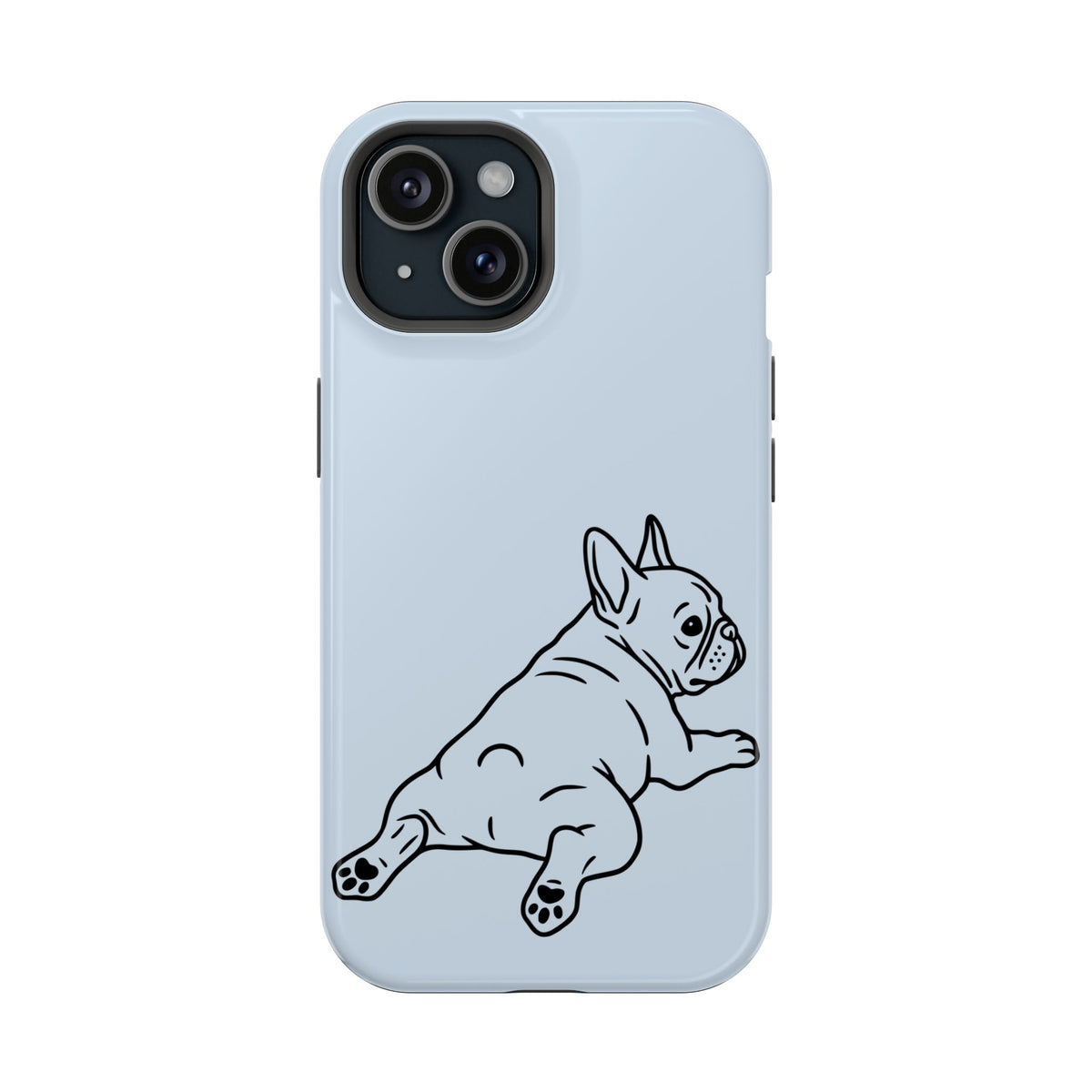 Frenchie Doodle MagSafe case for iPhone 15, glossy finish