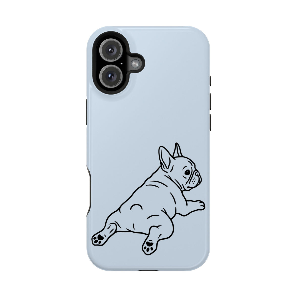 Frenchie Doodle MagSafe case for iPhone 16 Plus, glossy finish