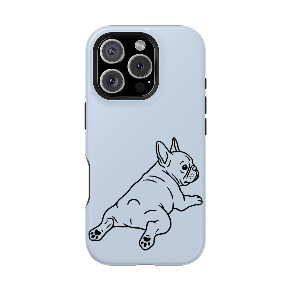 Frenchie Doodle MagSafe case for iPhone 16 Pro, glossy finish