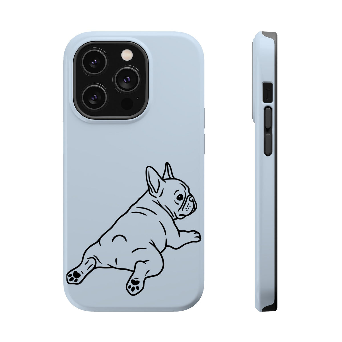 Frenchie Doodle MagSafe case for iPhone 14 Pro, glossy finish