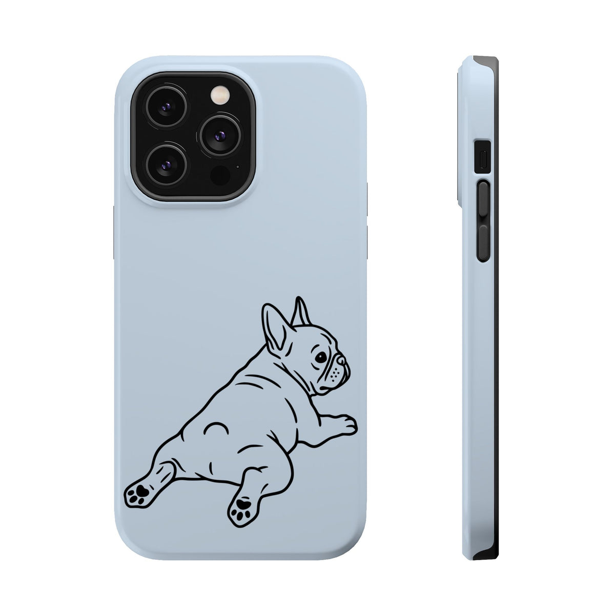 Frenchie Doodle MagSafe case for iPhone 14 Pro Max, glossy finish