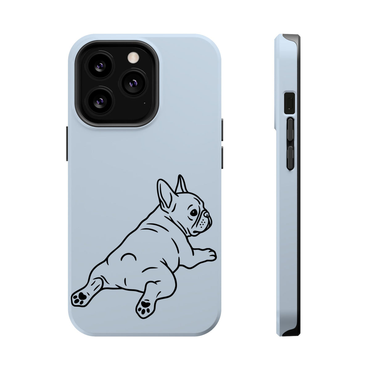 Frenchie Doodle MagSafe case for iPhone 13 Pro, glossy finish