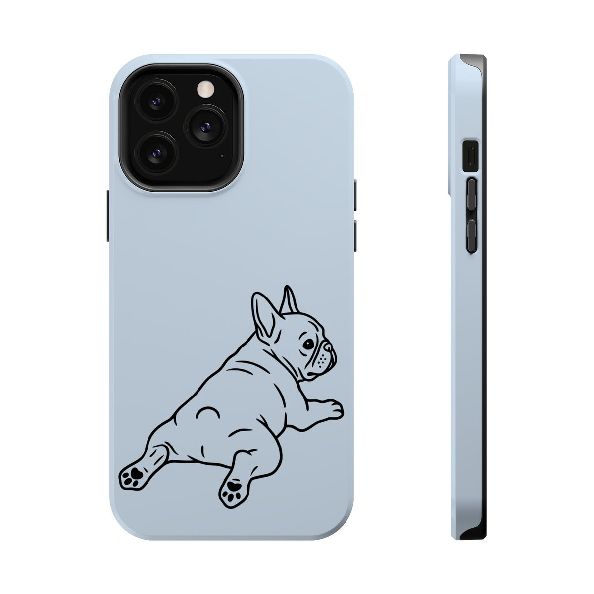 Frenchie Doodle MagSafe case for iPhone 13 Pro Max, glossy finish