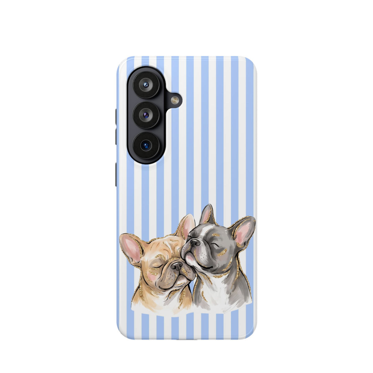 Frenchie Stripe MagSafe case for Samsung Galaxy S26, glossy finish