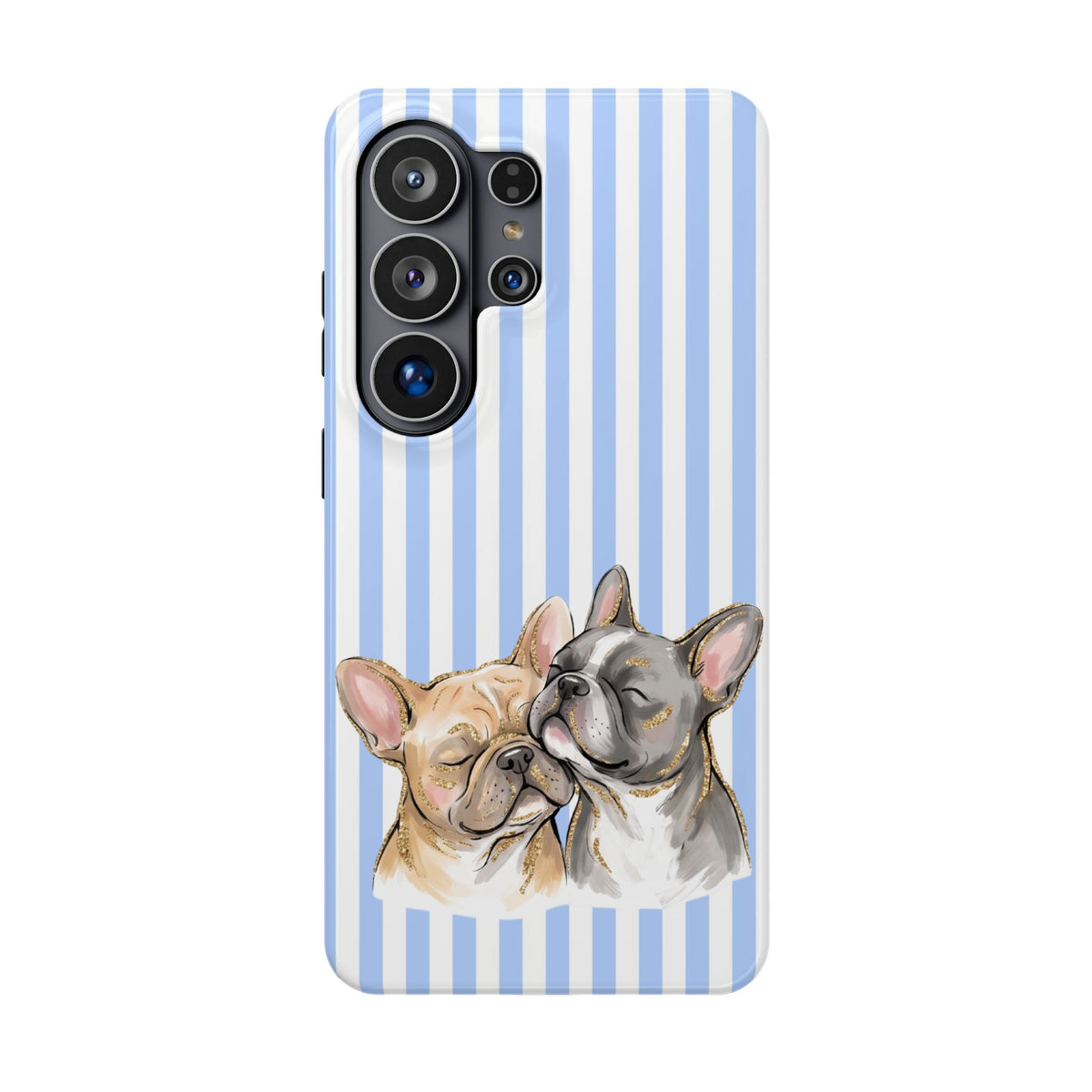 Frenchie Stripe MagSafe case for Samsung Galaxy S26 Ultra, glossy finish