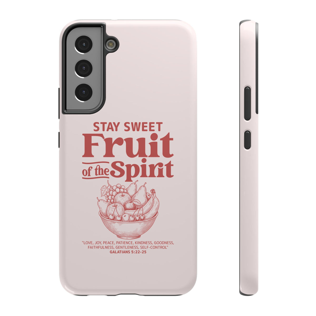 Fruit of the Spirit protective phone case for Samsung Galaxy S22 Plus, glossy finish
