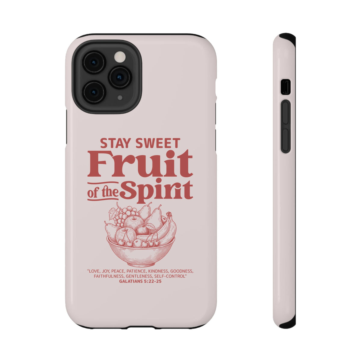 Fruit of the Spirit protective phone case for iPhone 11 Pro, glossy finish