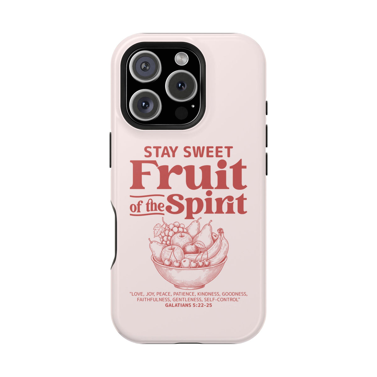 Fruit of the Spirit MagSafe case for iPhone 16 Pro, glossy finish