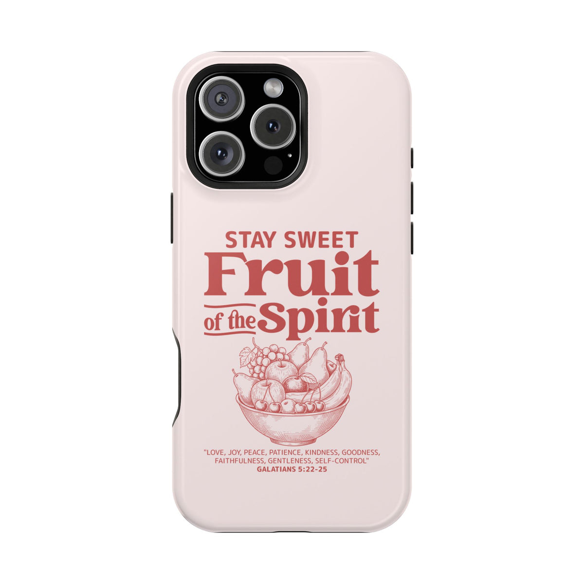 Fruit of the Spirit MagSafe case for iPhone 16 Pro Max, glossy finish