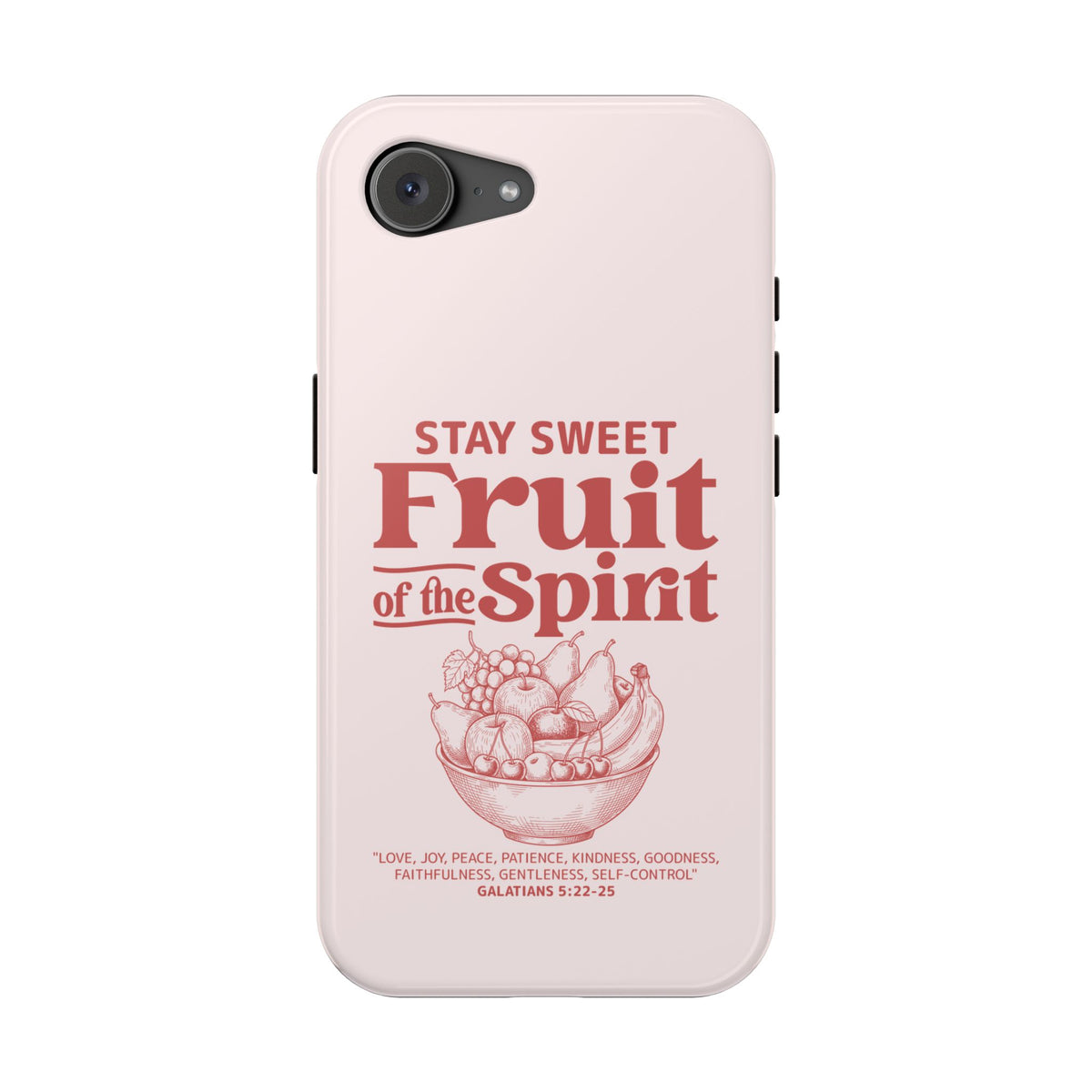 Fruit of the Spirit MagSafe case for iPhone 16e, glossy finish