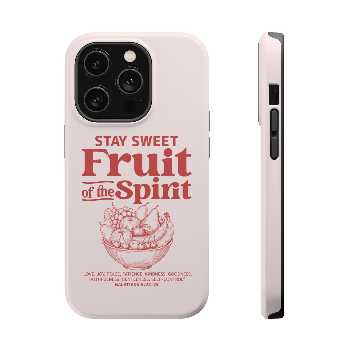 Fruit of the Spirit MagSafe case for iPhone 14 Pro, glossy finish