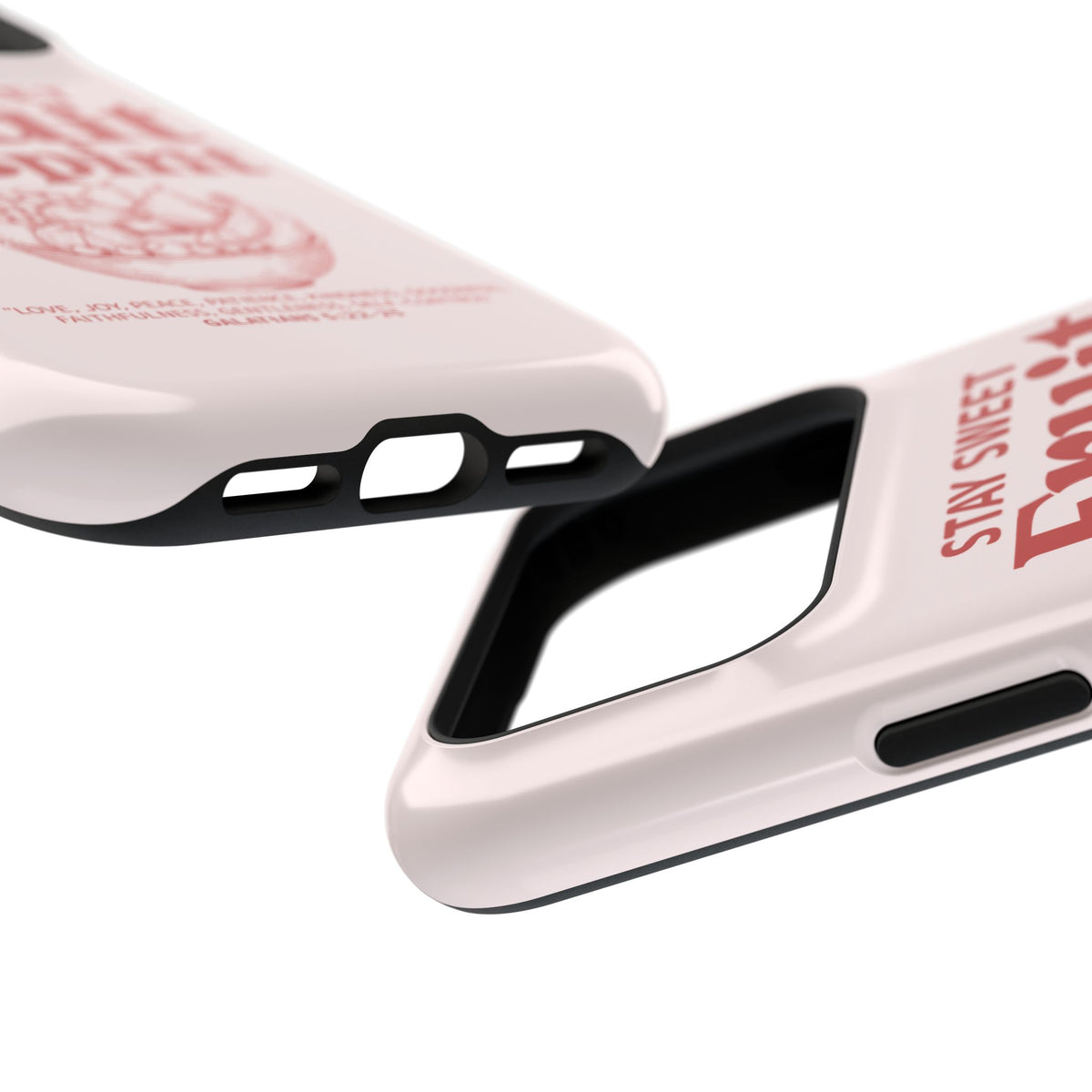 Fruit of the Spirit MagSafe case, close-up at an angle