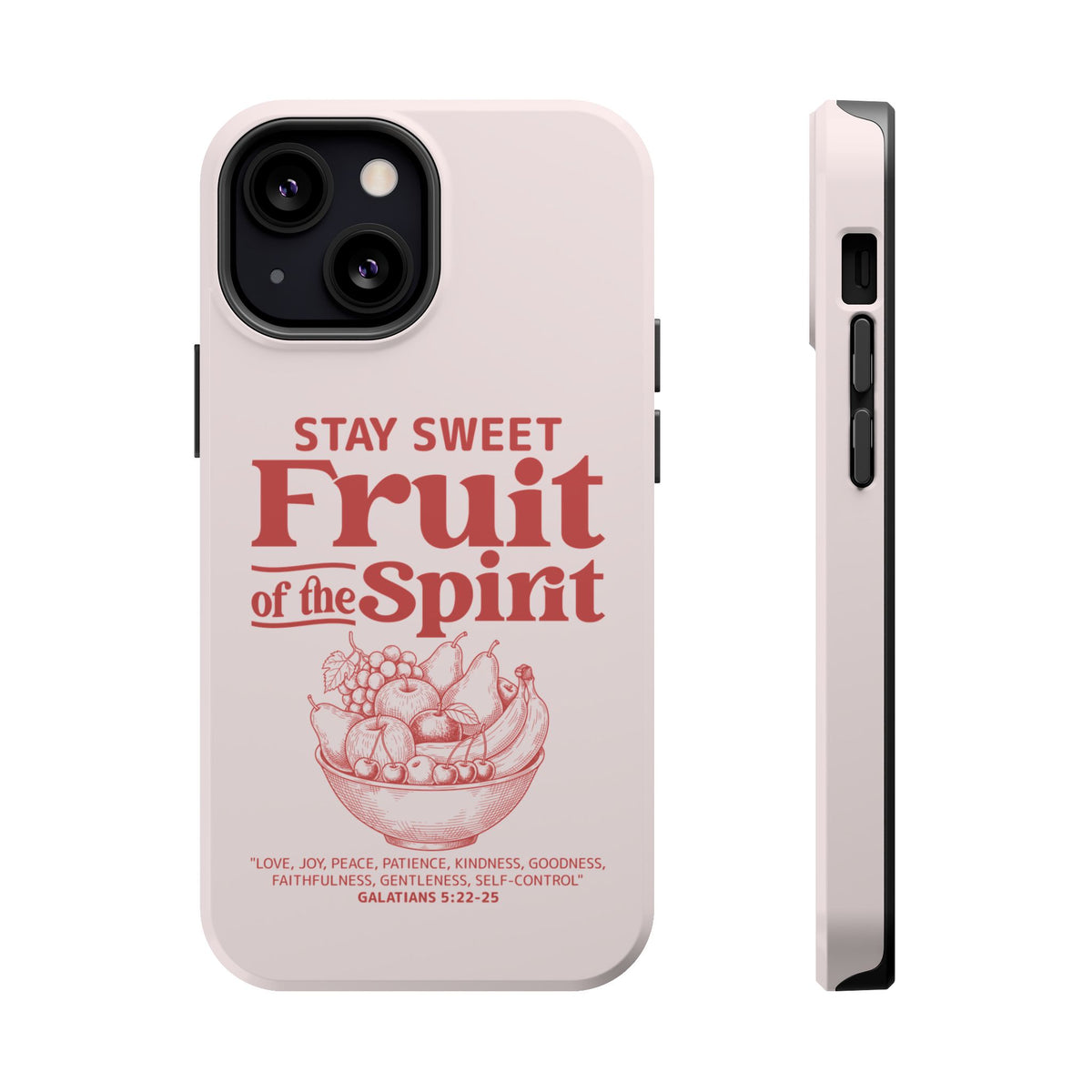 Fruit of the Spirit MagSafe case for iPhone 13 Mini, glossy finish