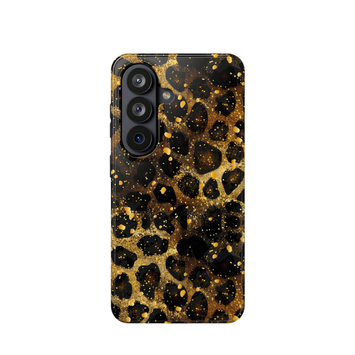Gilded Leopard protective phone case for Samsung Galaxy S26, glossy finish