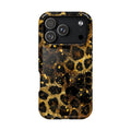 Gilded Leopard MagSafe case for iPhone 18 Pro, glossy finish