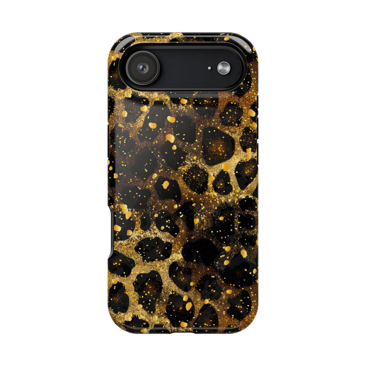 Gilded Leopard MagSafe case for iPhone 17 Air, glossy finish
