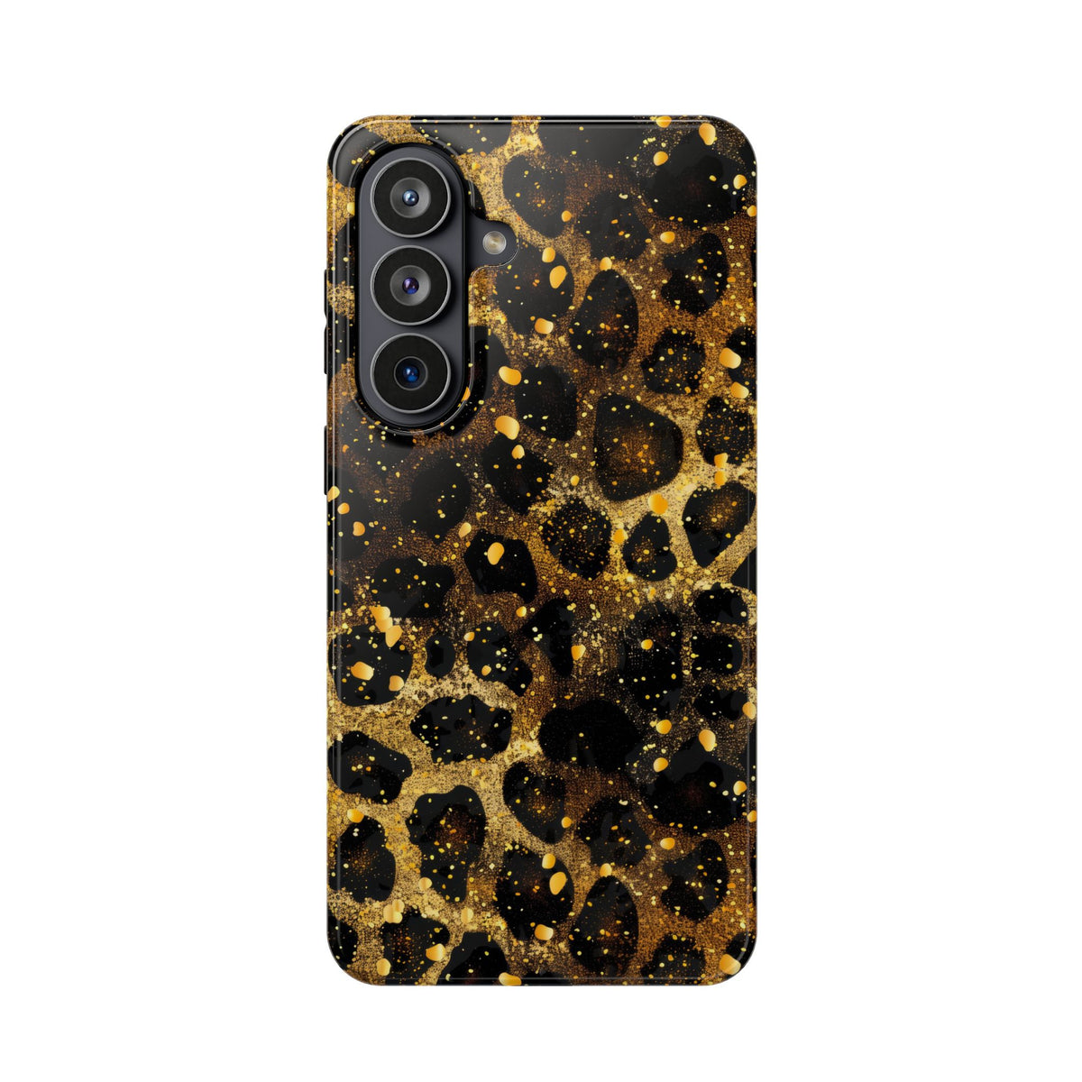 Gilded Leopard MagSafe case for Samsung Galaxy S26 Plus, glossy finish