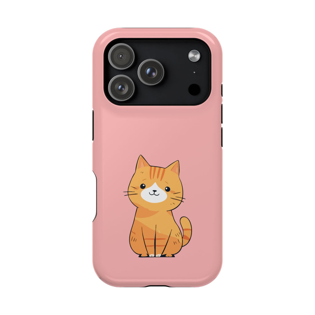 Ginger Kitten protective phone case for iPhone 18 Pro, glossy finish