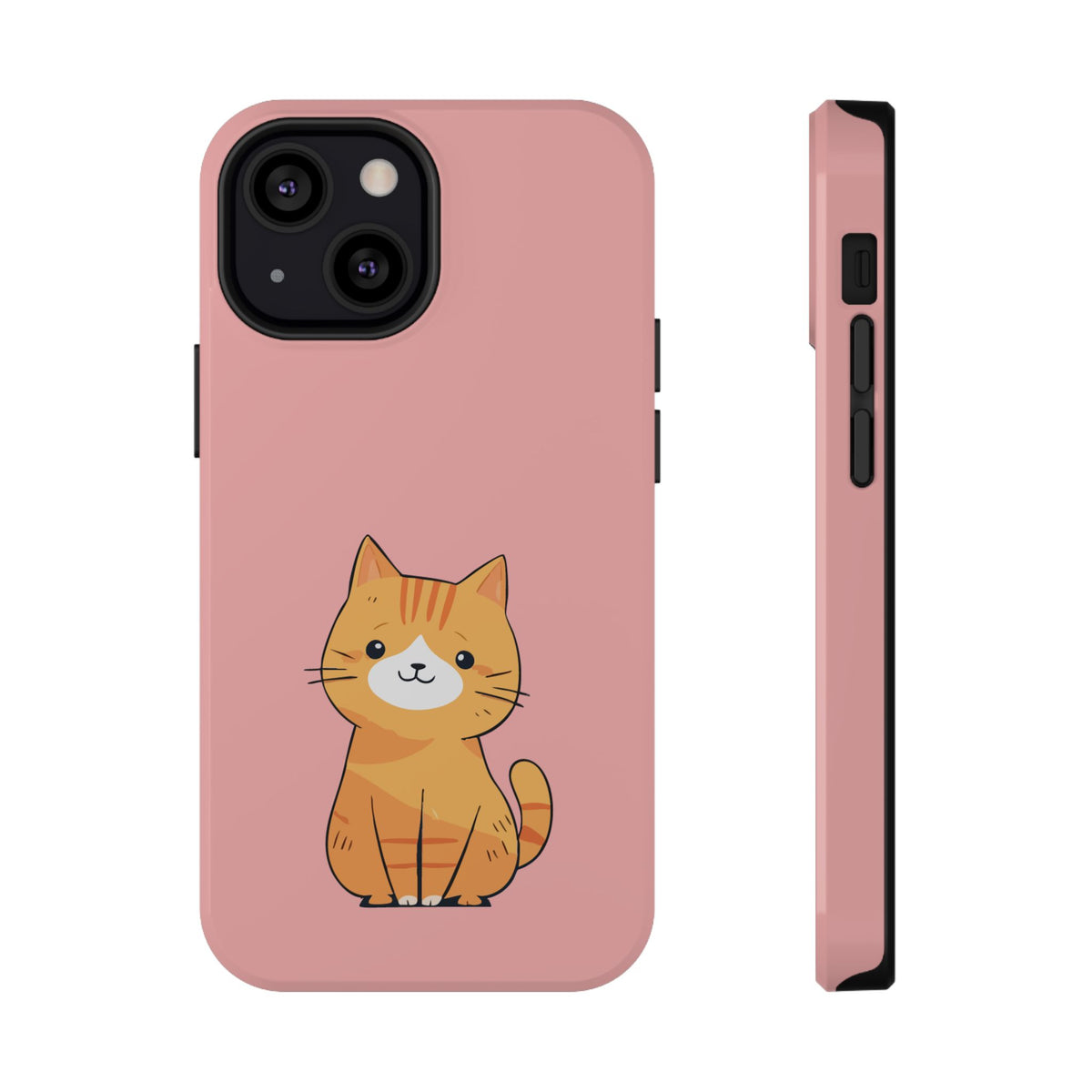 Ginger Kitten protective phone case for iPhone 13 Mini, glossy finish
