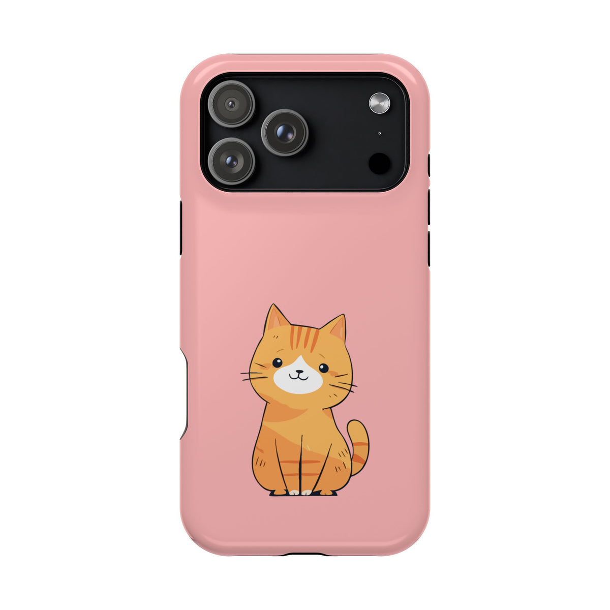Ginger Kitten protective phone case for iPhone 17 Pro Max, glossy finish