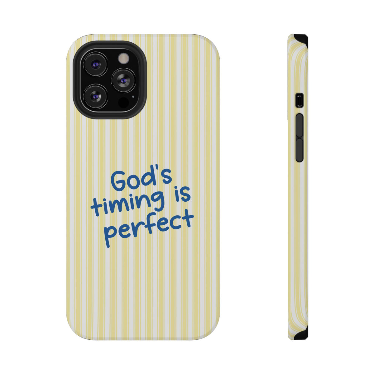 God's Timing protective phone case for iPhone 12 Pro Max, glossy finish