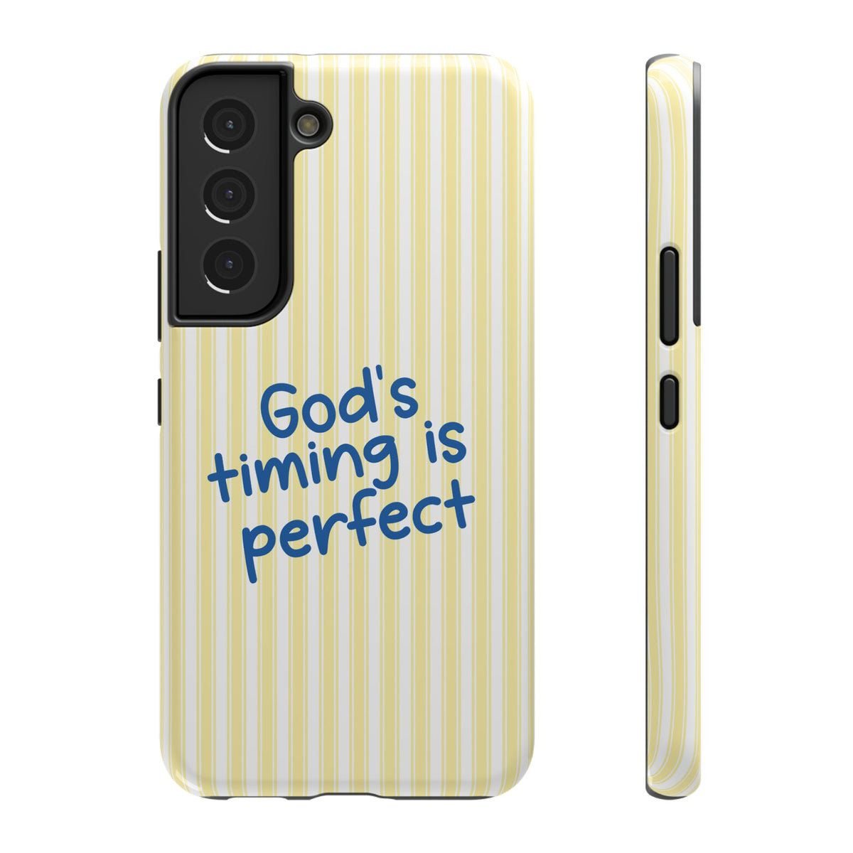 God's Timing protective phone case for Samsung Galaxy S22, glossy finish