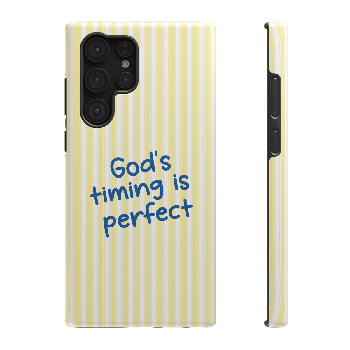 God's Timing protective phone case for Samsung Galaxy S22 Ultra, glossy finish