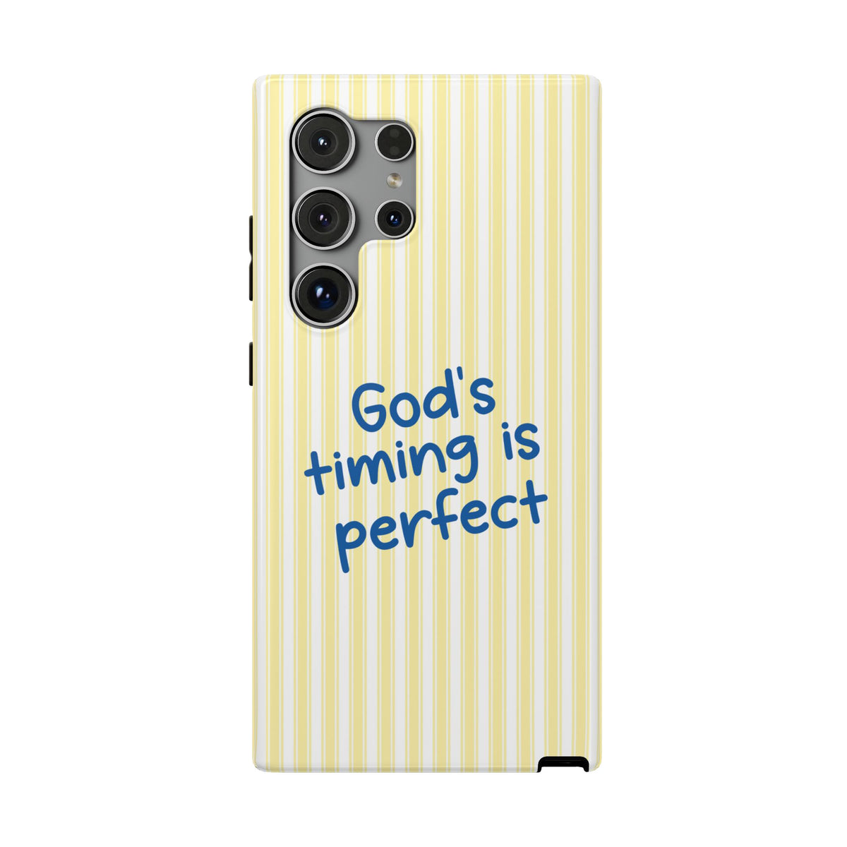 God's Timing protective phone case for Samsung Galaxy S24 Ultra, glossy finish