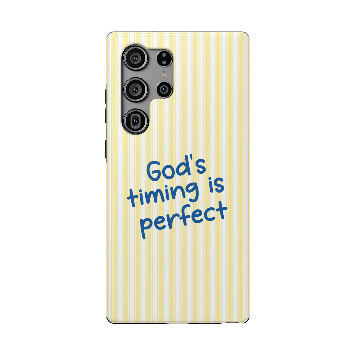 God's Timing protective phone case for Samsung Galaxy S23 Ultra, glossy finish