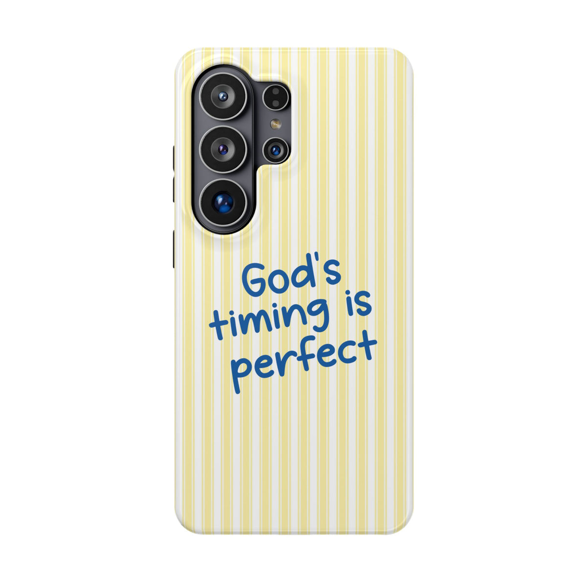 God's Timing protective phone case for Samsung Galaxy S26 Ultra, glossy finish