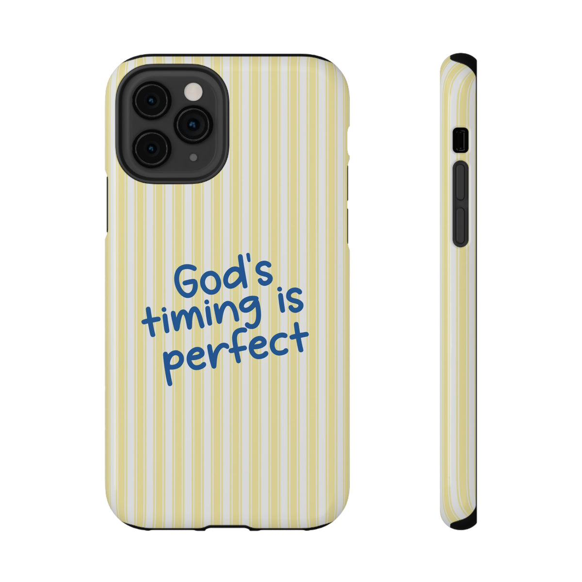 God's Timing protective phone case for iPhone 11 Pro, glossy finish