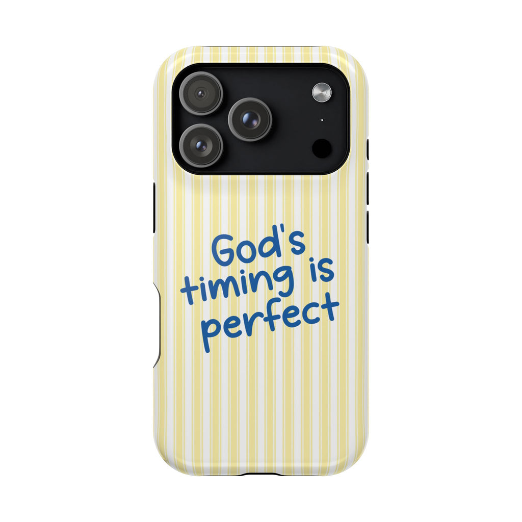 God's Timing MagSafe case for iPhone 18 Pro, glossy finish