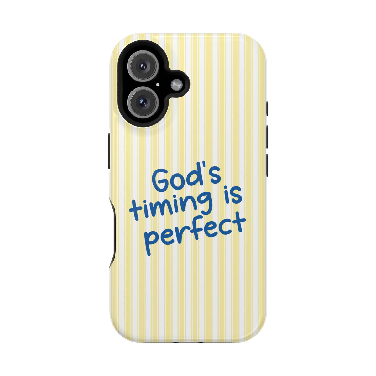 God's Timing MagSafe case for iPhone 16, glossy finish
