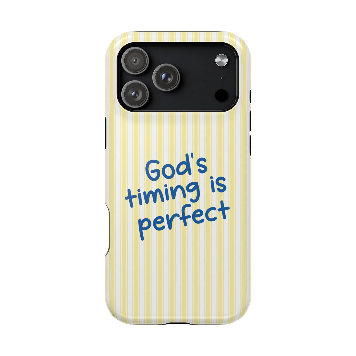 God's Timing MagSafe case for iPhone 17 Pro Max, glossy finish