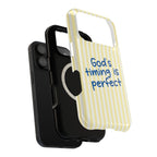 God's Timing MagSafe case, close-up of the dual-layer construction