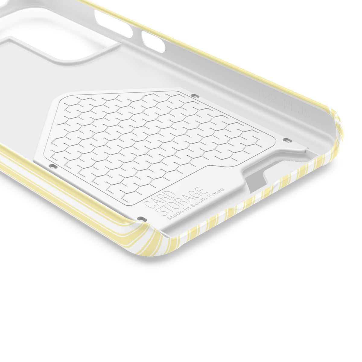 God's Timing phone case with card holder, close-up of the inside
