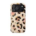 Golden Leopard protective phone case for iPhone 18 Pro, glossy finish