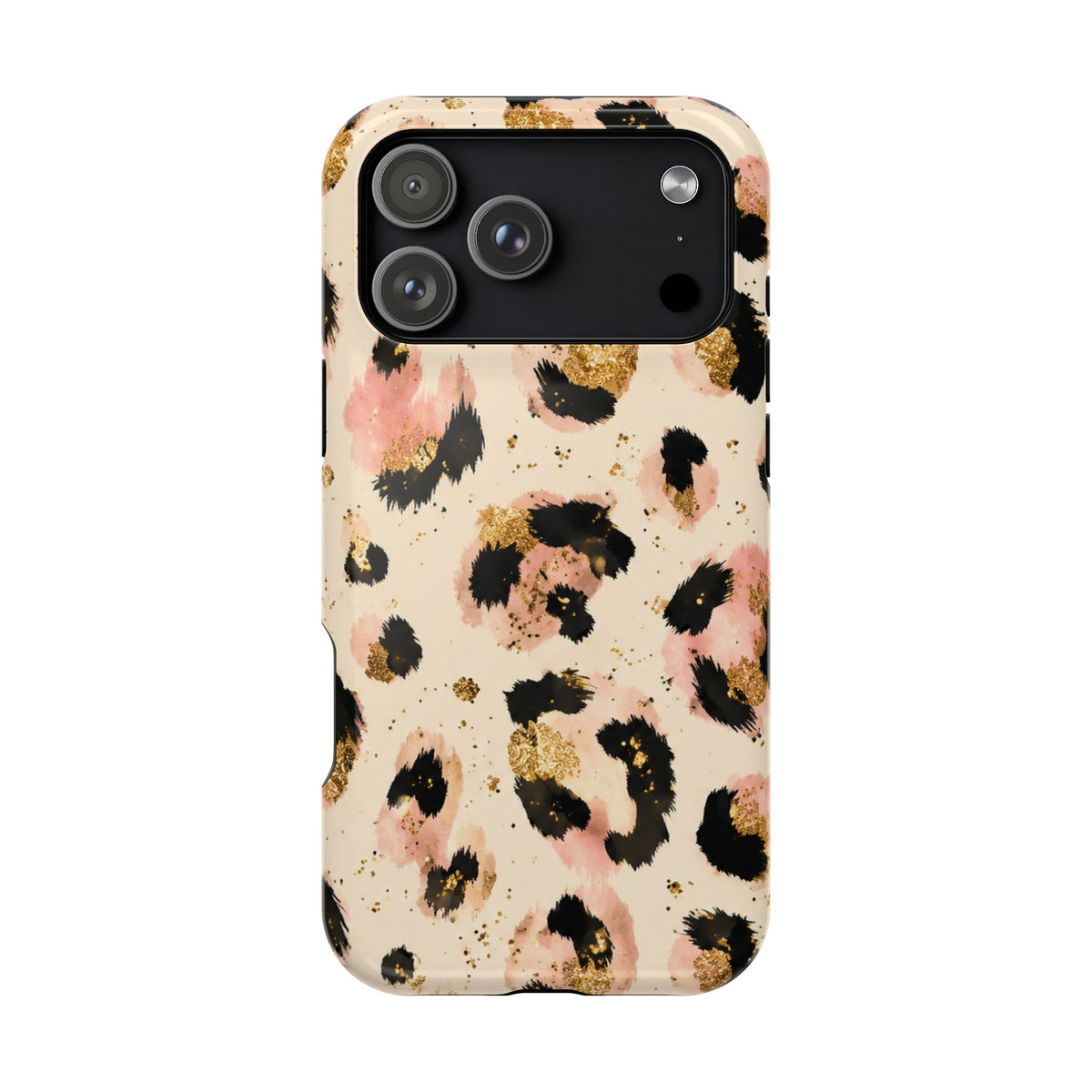 Golden Leopard MagSafe case for iPhone 18 Pro Max, glossy finish