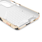 Golden Leopard phone case with card holder, close-up of the inside