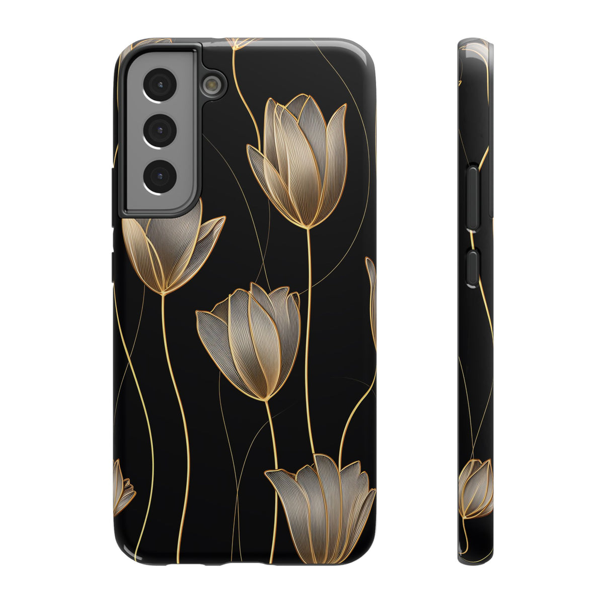 Golden Tulip protective phone case for Samsung Galaxy S22 Plus, glossy finish